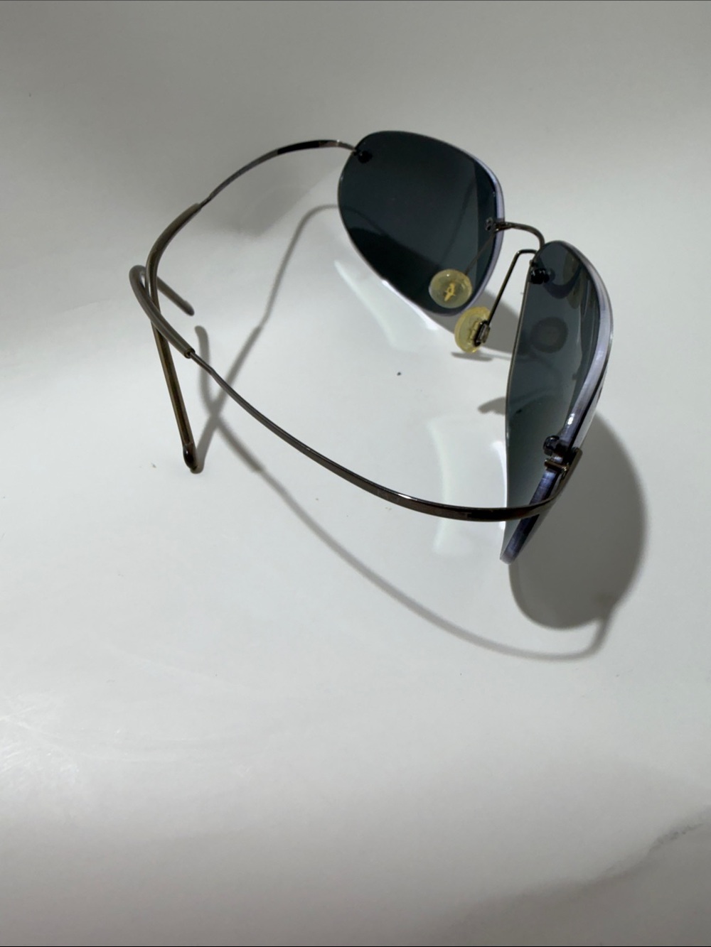 Maui Jim Rimless Polarized Sunglasses with Dark Gray Lenses - Picture 4 of 4